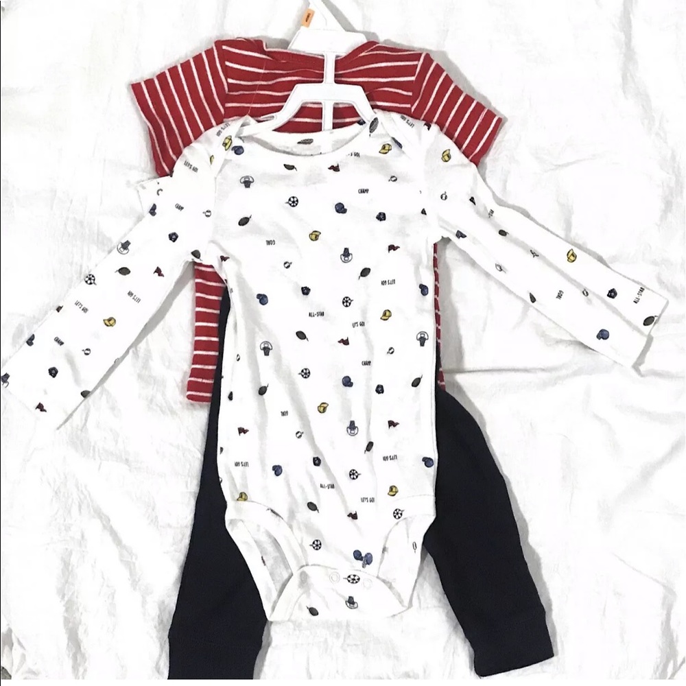 Carter’s Babyboy 3 Piece Tee, Bodysuit & Pants Set
